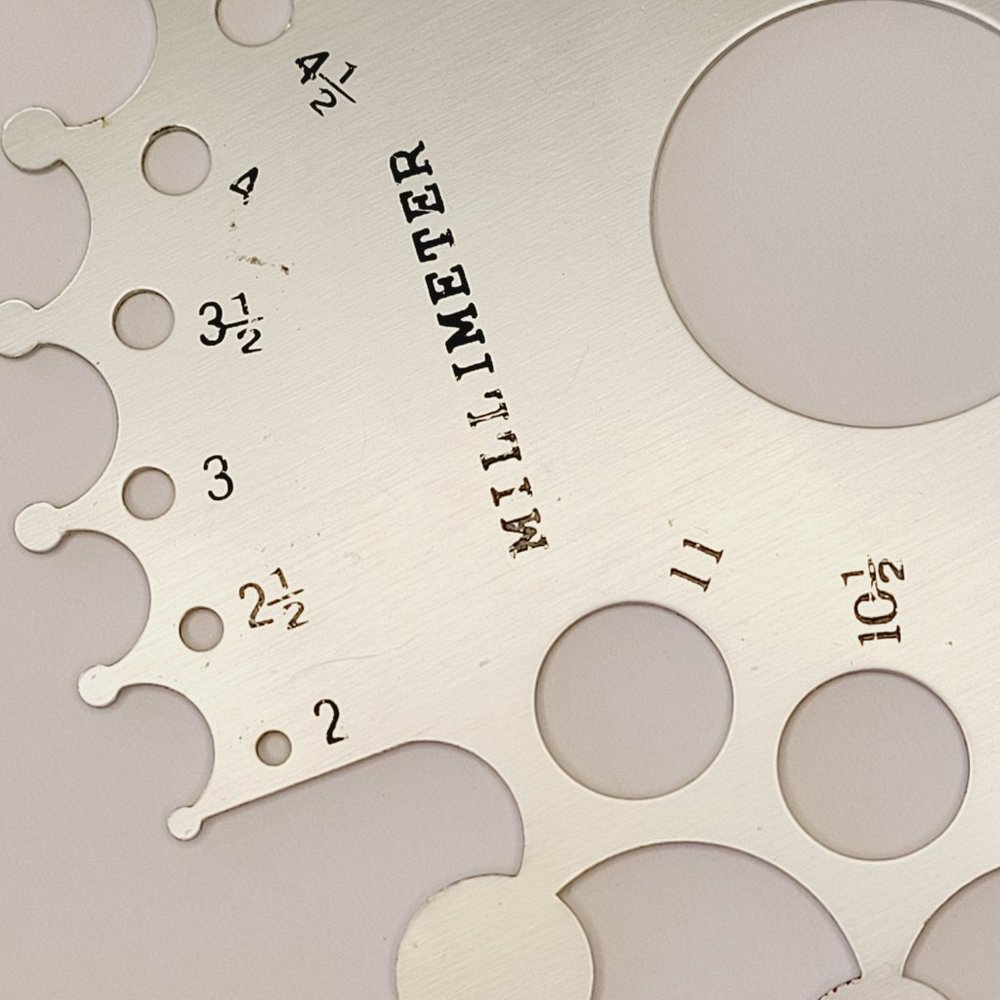 Diamond and Gemstone Measuring Gauge Carats and Millimeters - Picture 4 of 4